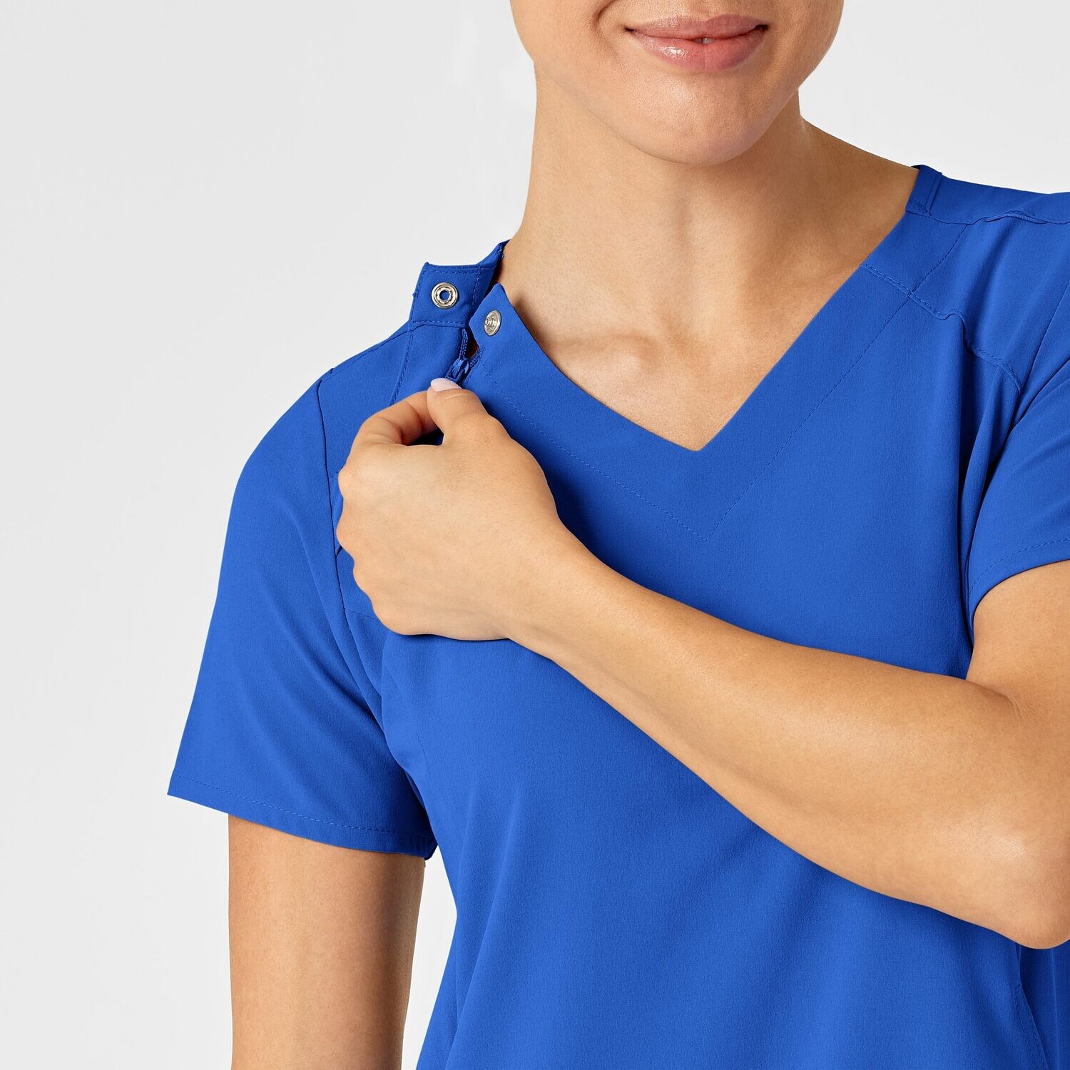Casacca donna 6234 scollo a V royal blue