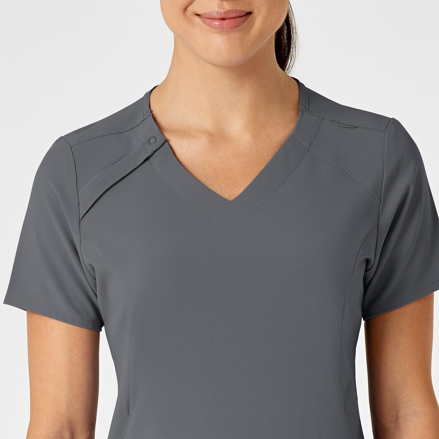 Casacca donna 6234 scollo a V pewter