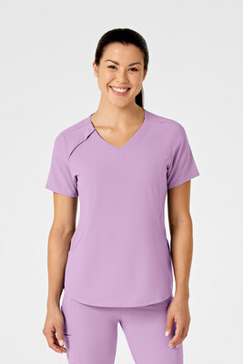 Casacca donna 6234 scollo a V violet