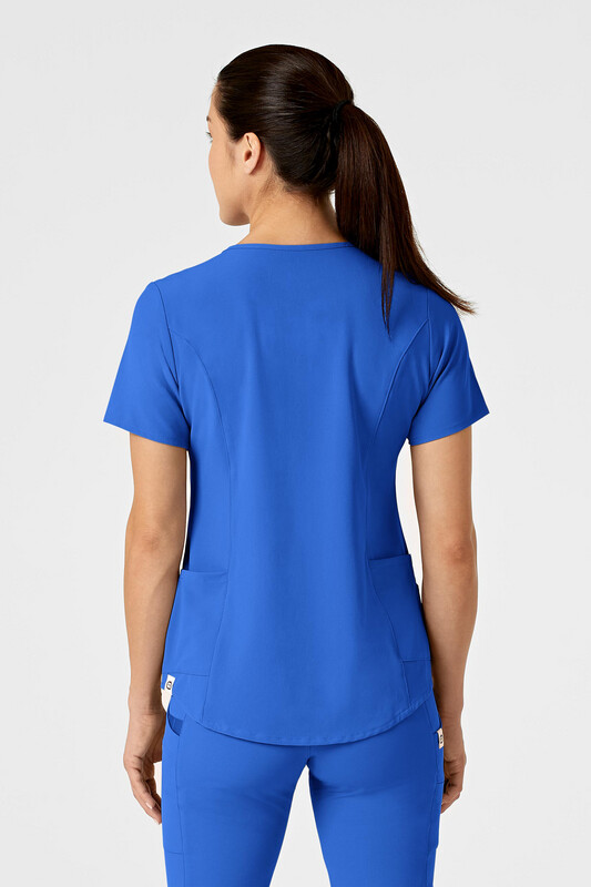 Casacca donna 6234 scollo a V royal blue