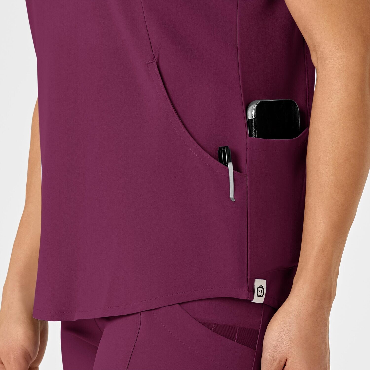Casacca donna 6234 scollo a V wine