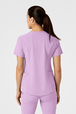 Casacca donna 6234 scollo a V violet
