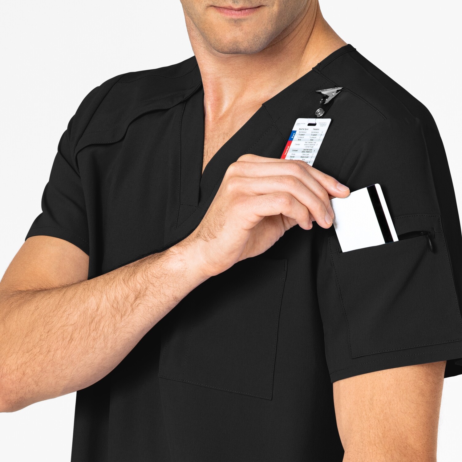 Casacca uomo 6034 scollo a V black