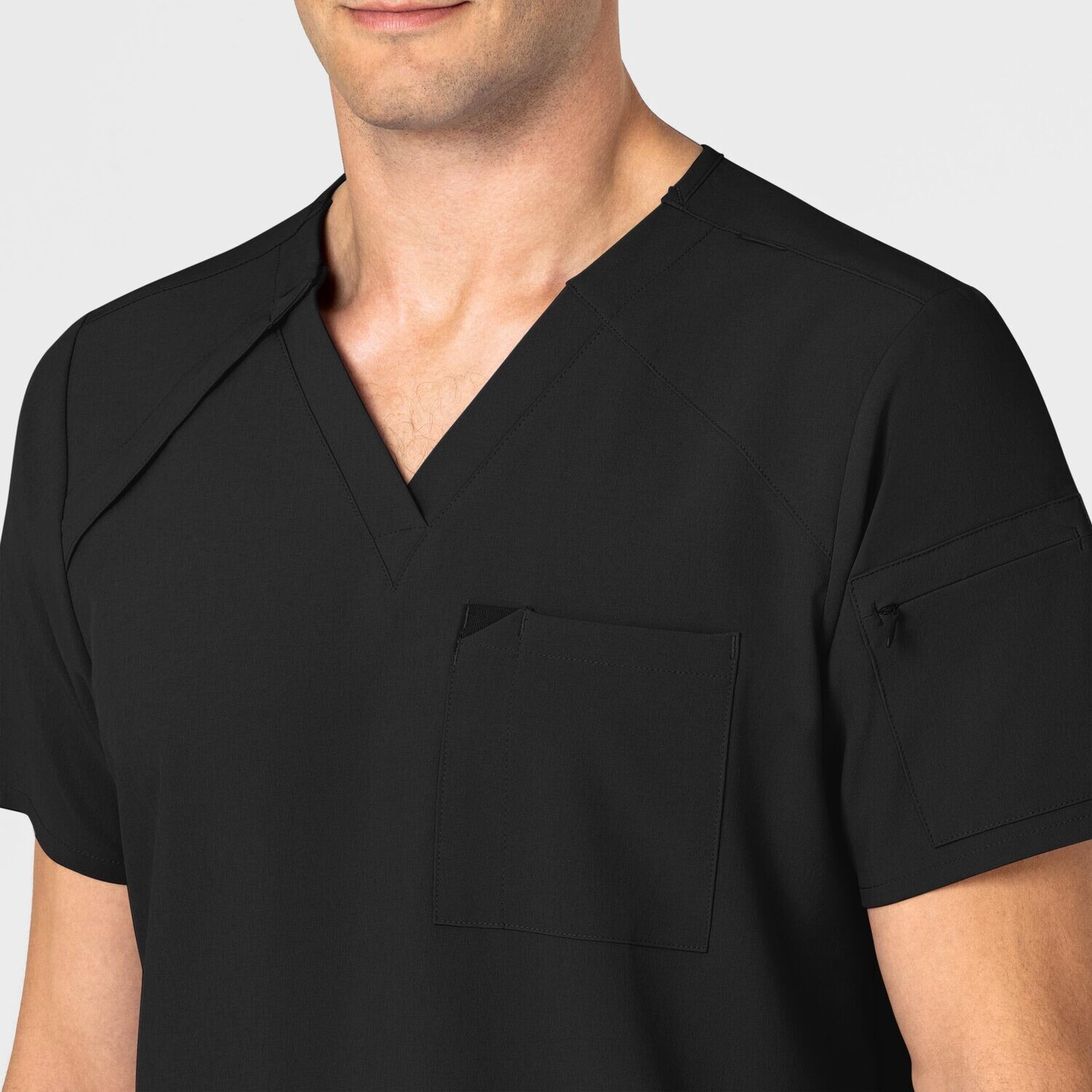 Casacca uomo 6034 scollo a V black