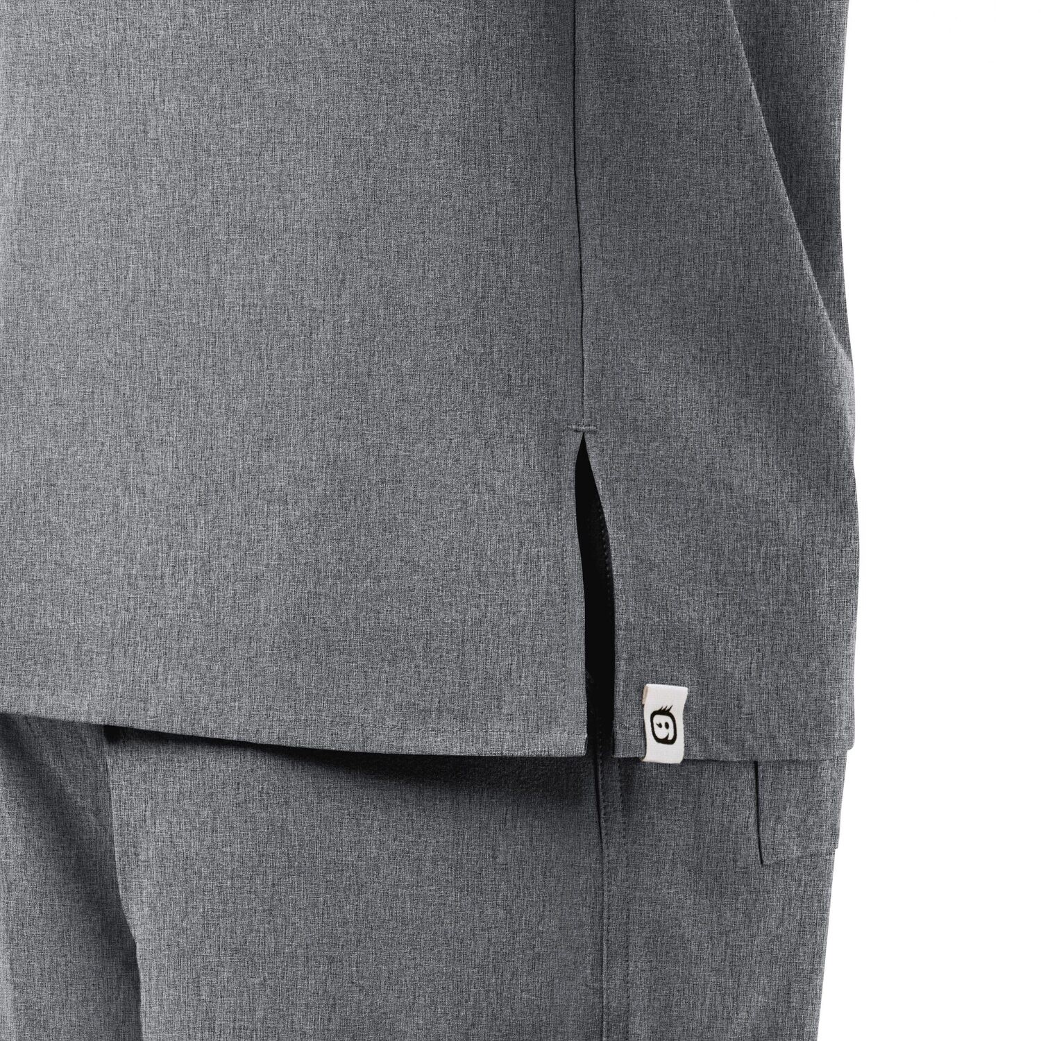 Casacca uomo 6034 scollo a V grey heather