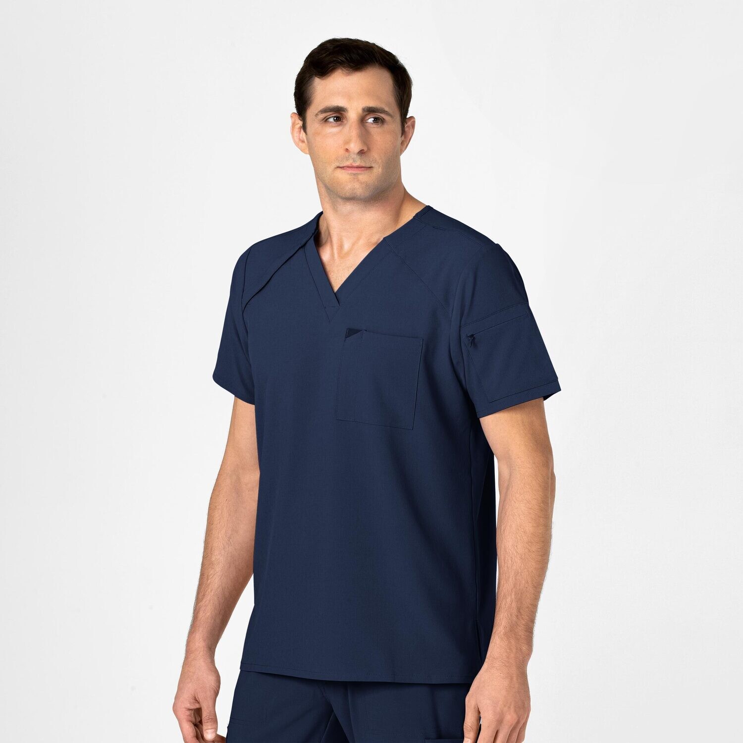 Casacca uomo 6034 scollo a V navy blue