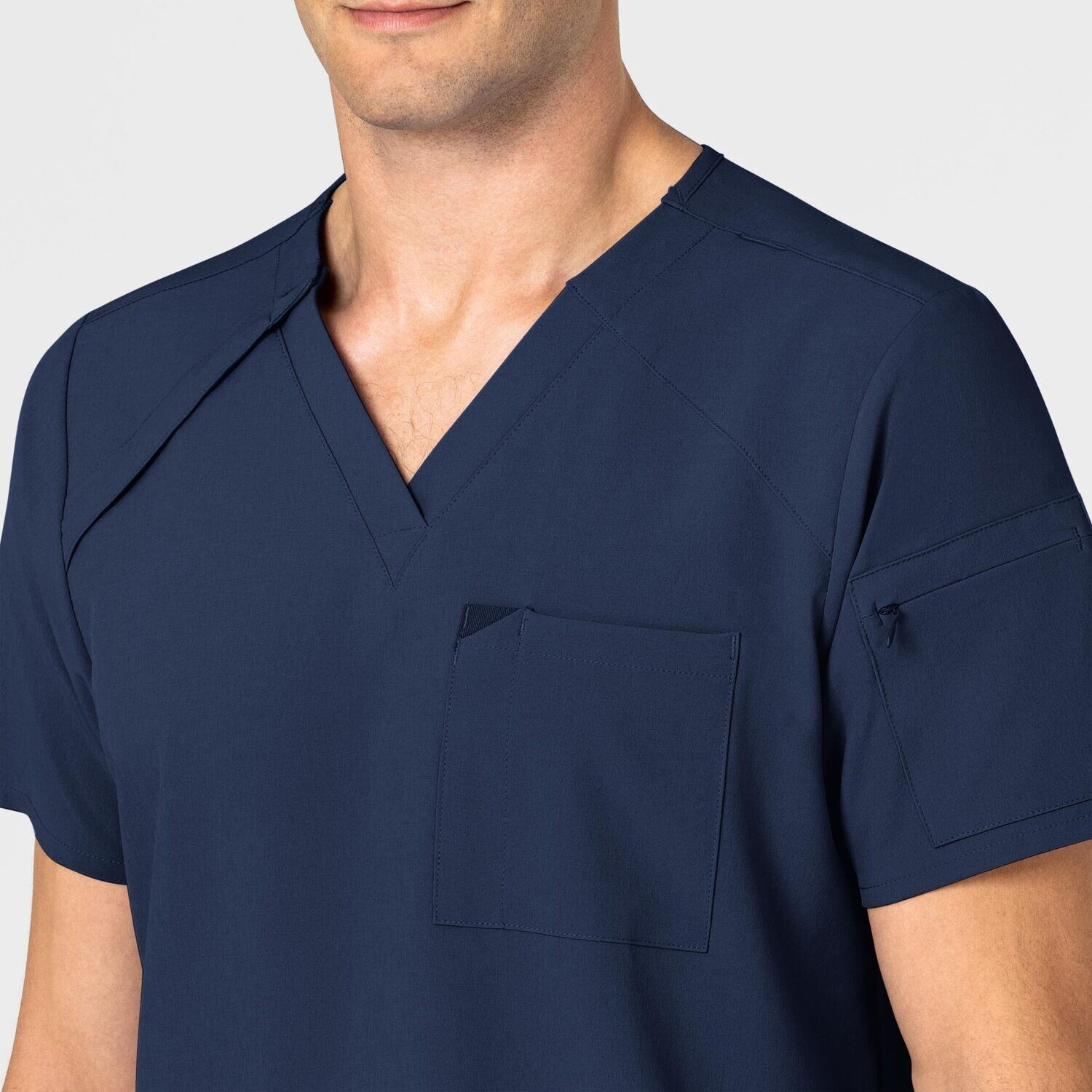 Casacca uomo 6034 scollo a V navy blue
