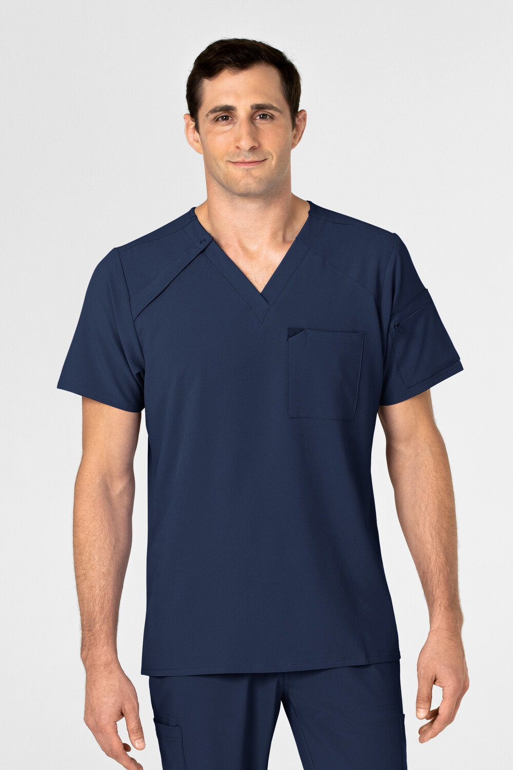 Casacca uomo 6034 scollo a V navy blue