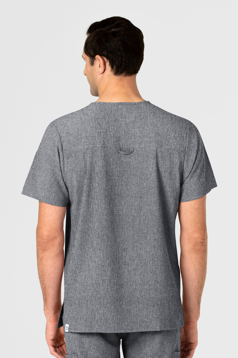 Casacca uomo 6034 scollo a V grey heather