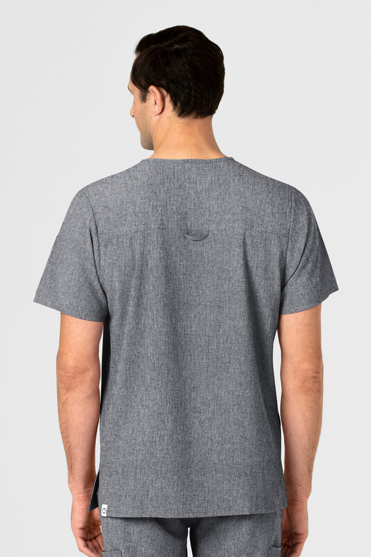 Casacca uomo 6034 scollo a V grey heather