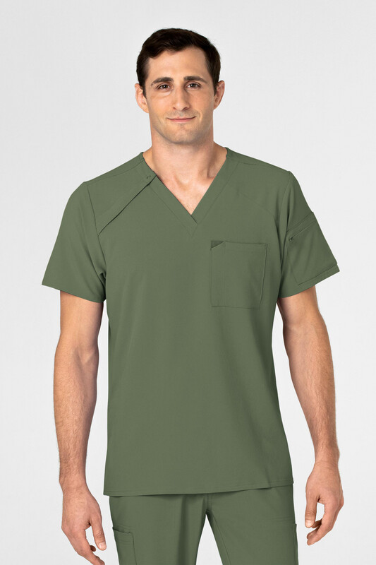 Casacca uomo 6034 scollo a V olive