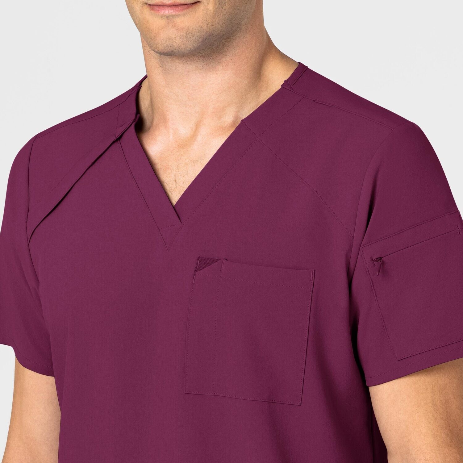 Casacca uomo 6034 scollo a V wine