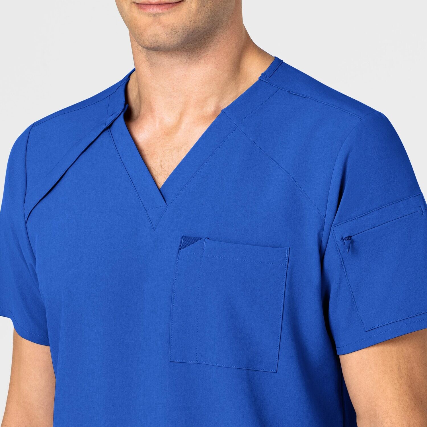 Casacca uomo 6034 scollo a V royal blue