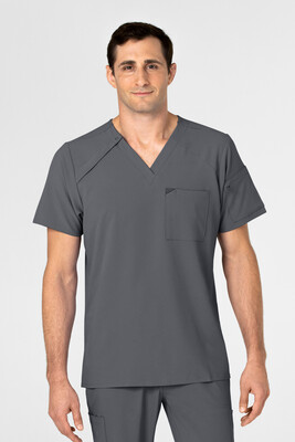 Casacca uomo 6034 scollo a V pewter