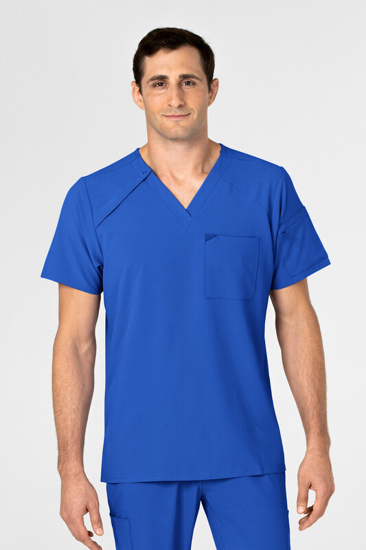 Casacca uomo 6034 scollo a V royal blue