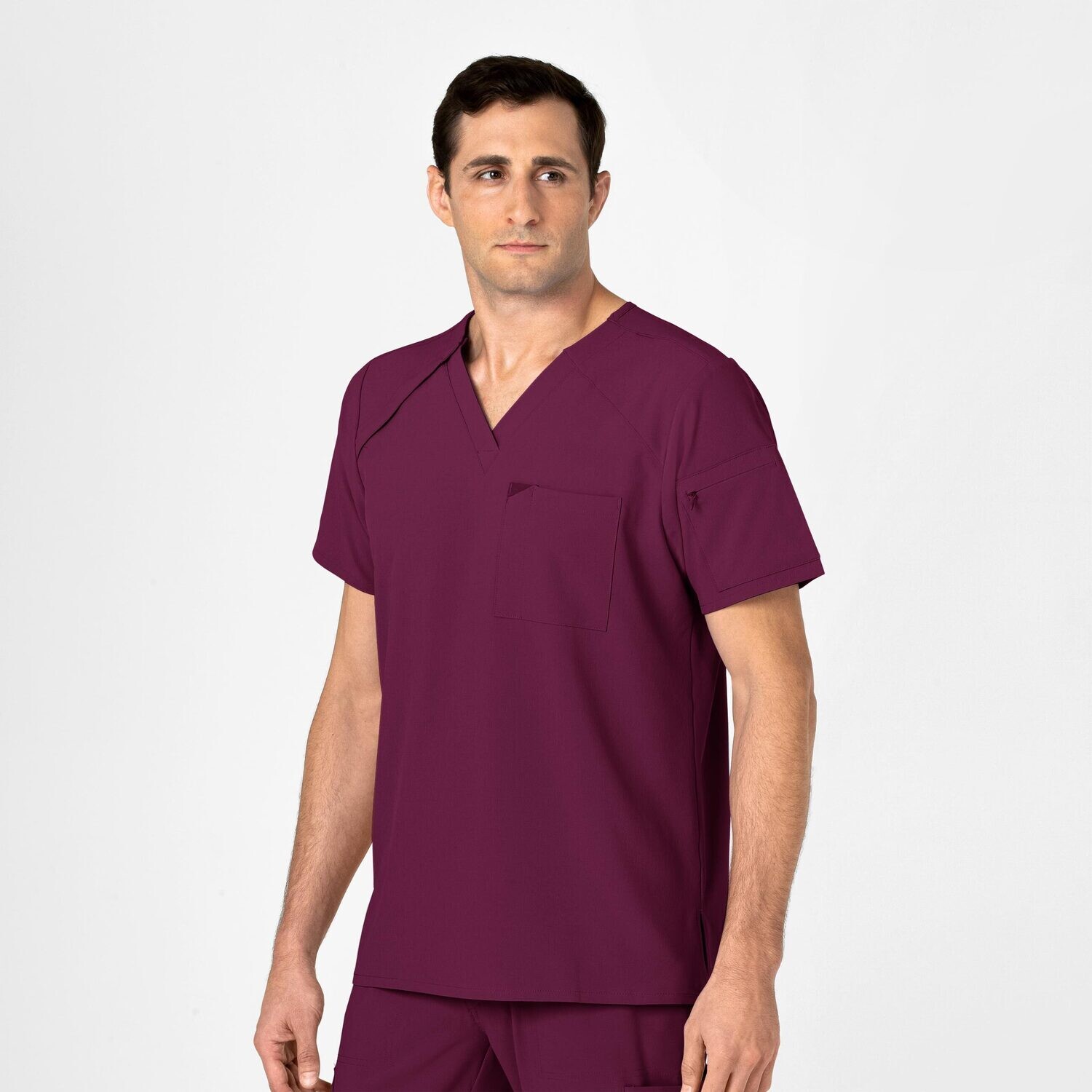 Casacca uomo 6034 scollo a V wine