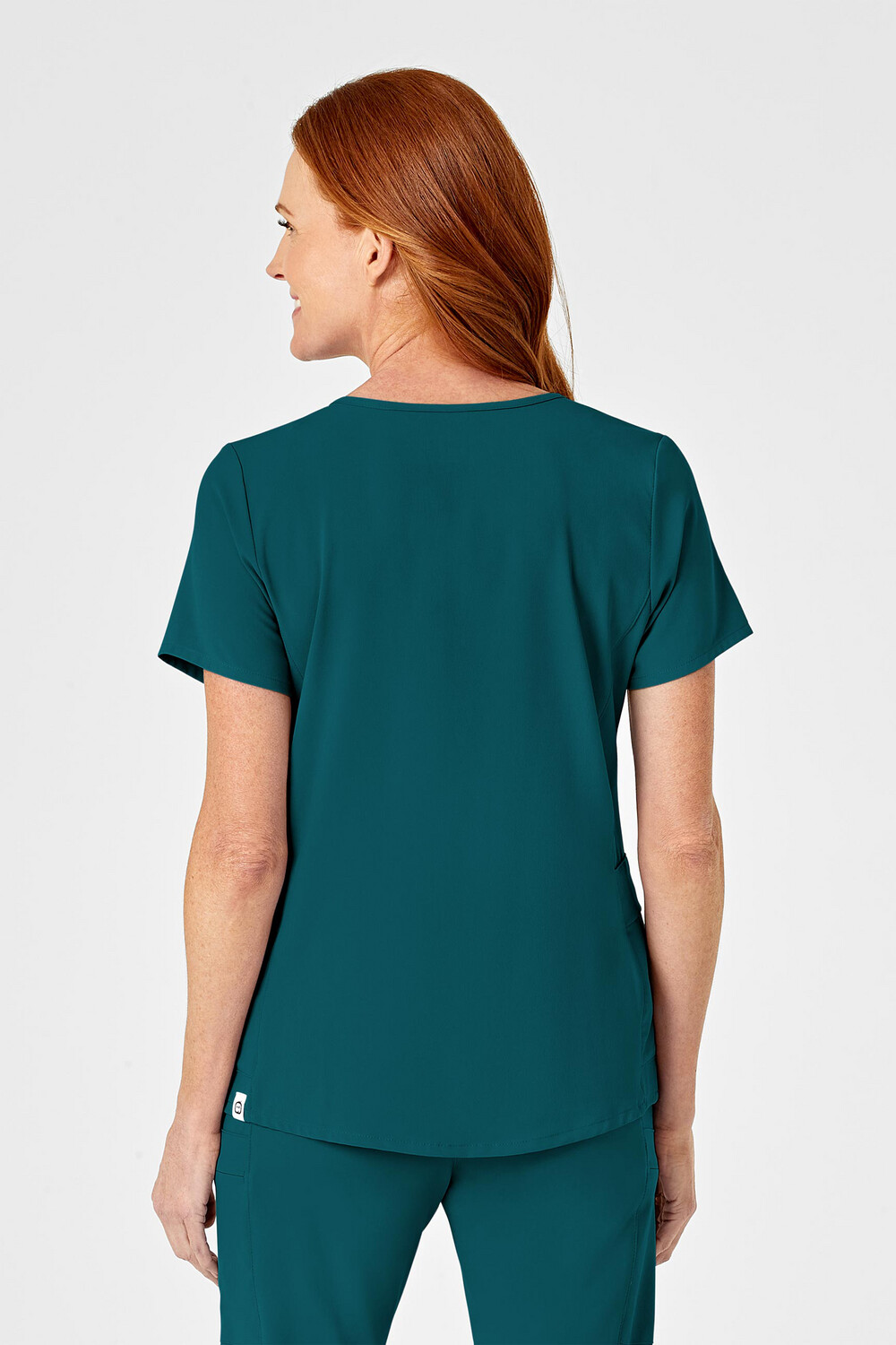 Casacca donna 6334 scollo a Y caribbean blue