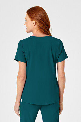 Casacca donna 6334 scollo a Y caribbean blue