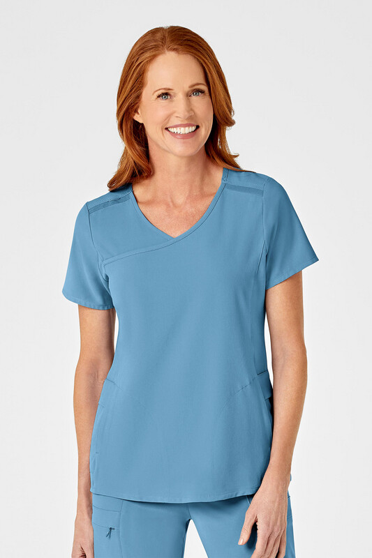 Casacca donna 6334 scollo a Y bay blue