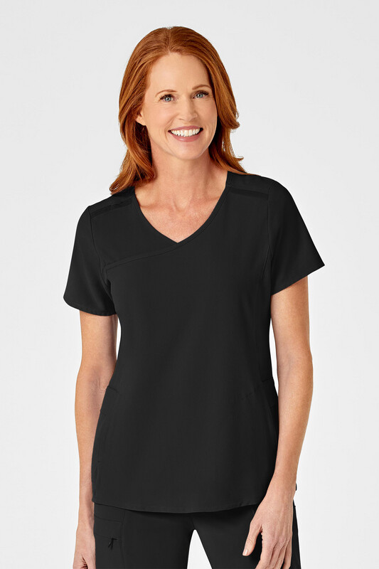Casacca donna 6334 scollo a Y black