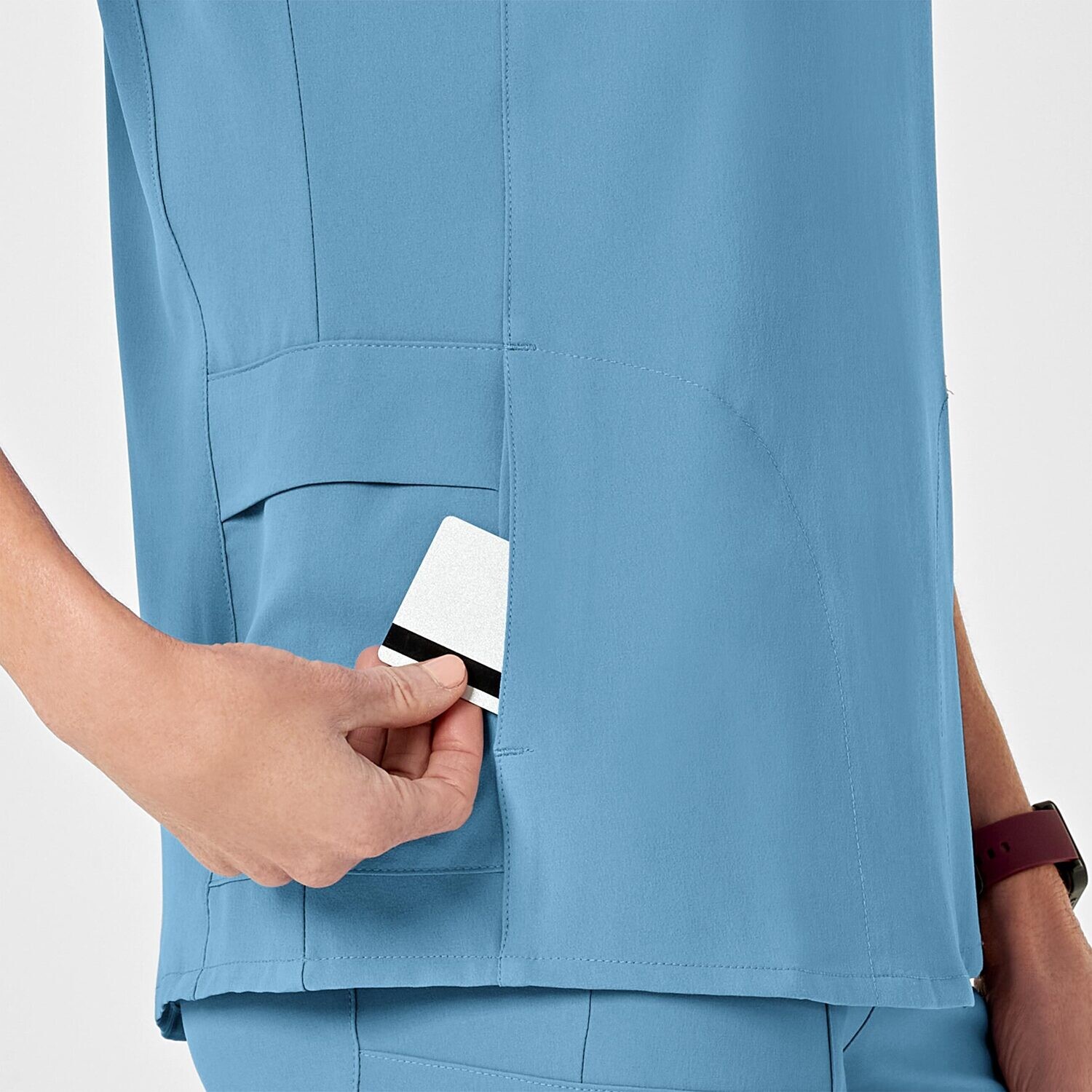 Casacca donna 6334 scollo a Y bay blue