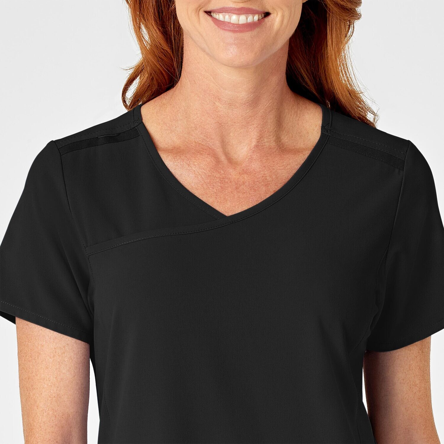 Casacca donna 6334 scollo a Y black