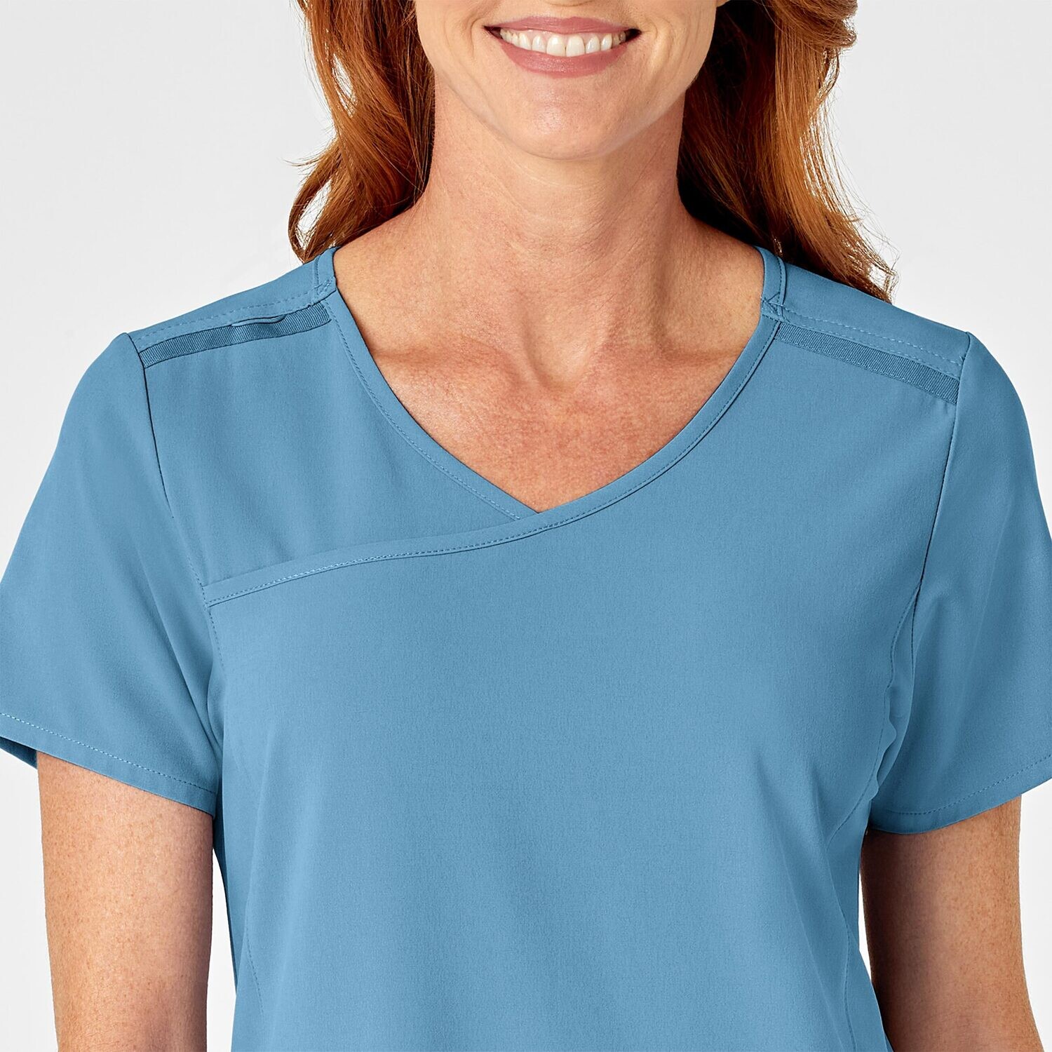 Casacca donna 6334 scollo a Y bay blue