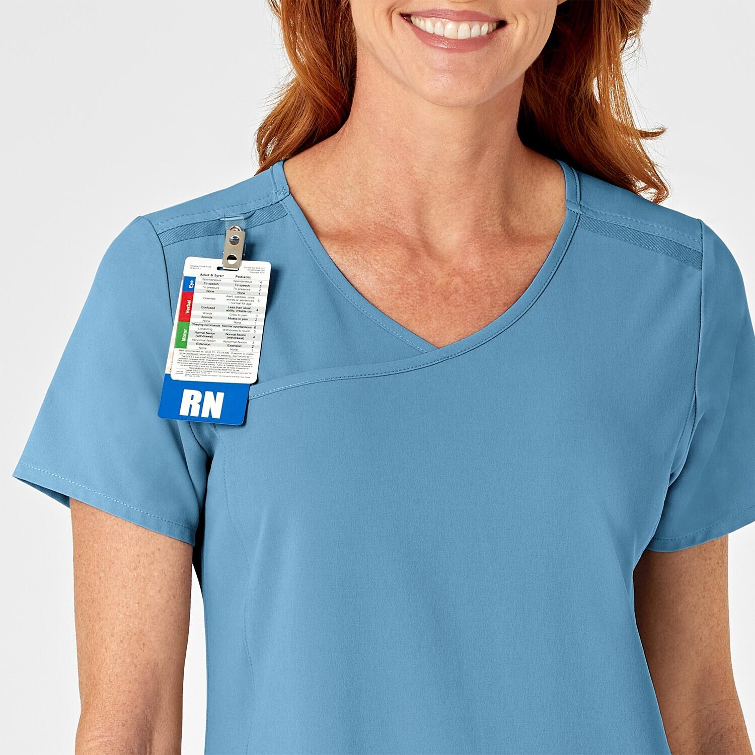 Casacca donna 6334 scollo a Y bay blue
