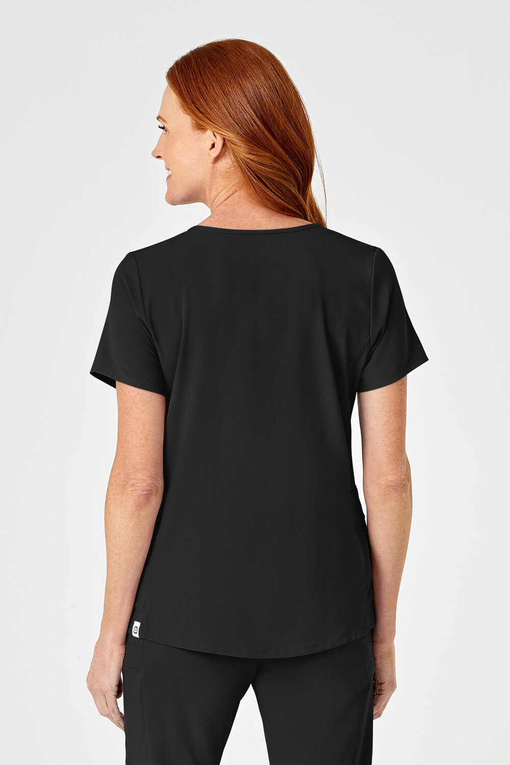 Casacca donna 6334 scollo a Y black