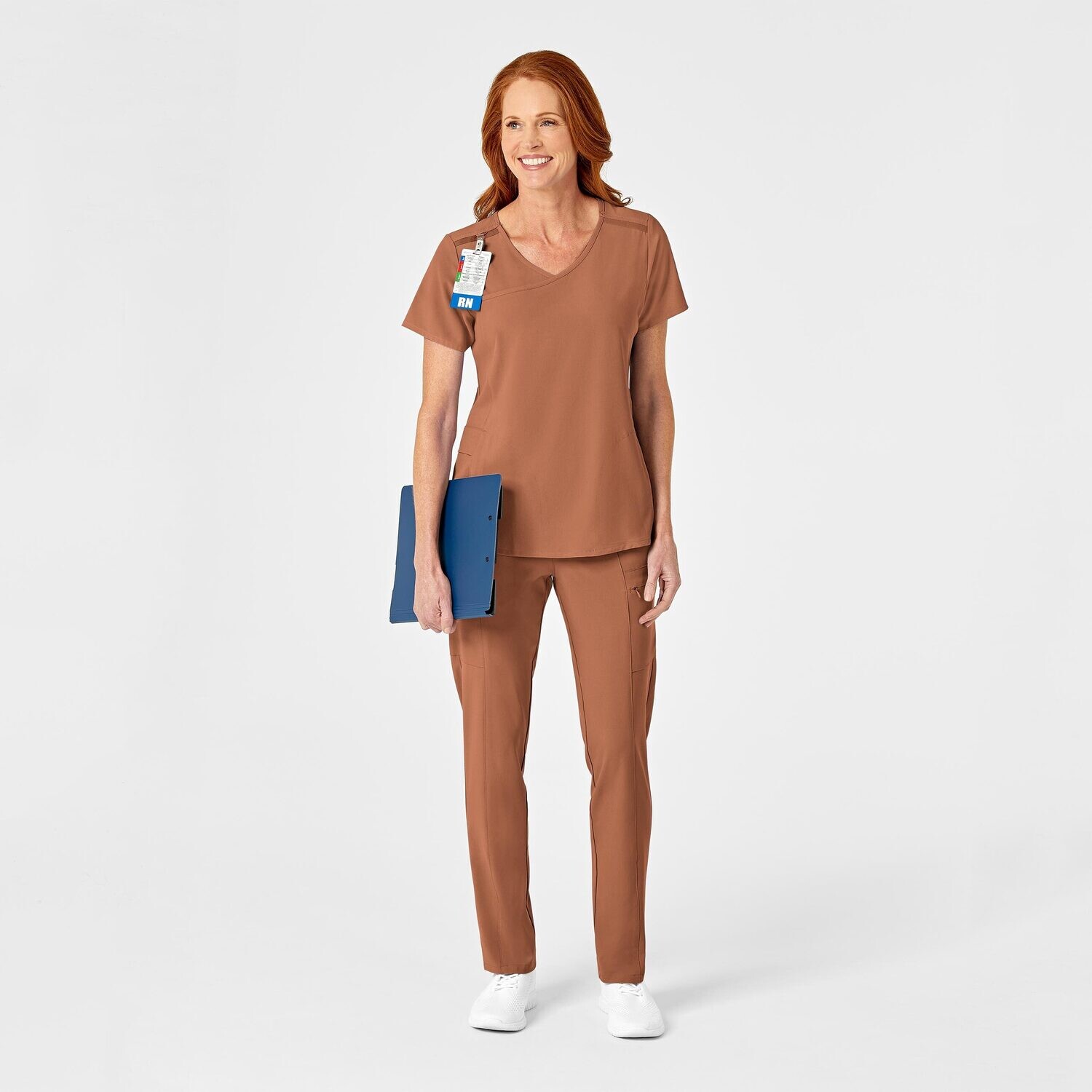 Casacca donna 6334 scollo a Y clay