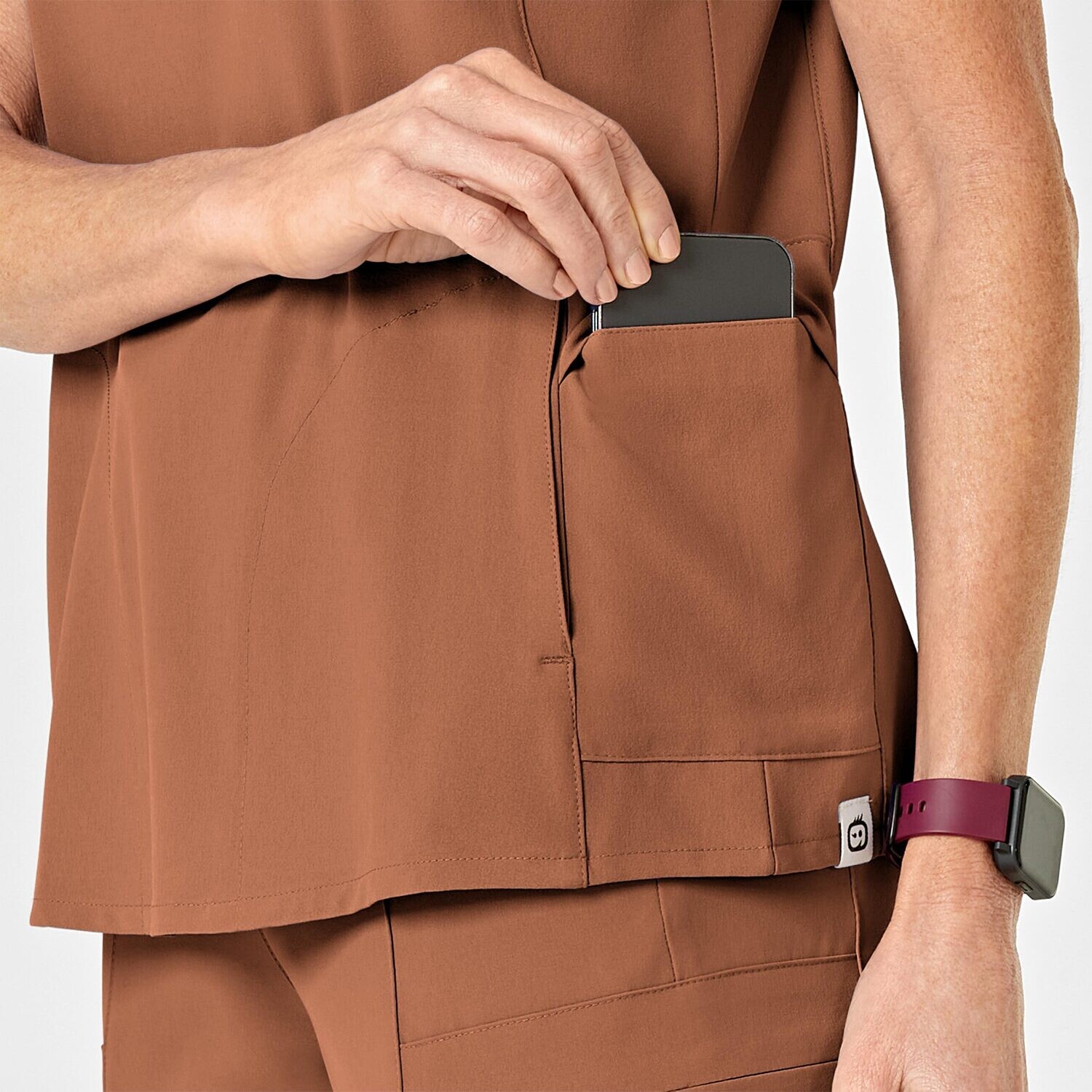 Casacca donna 6334 scollo a Y clay