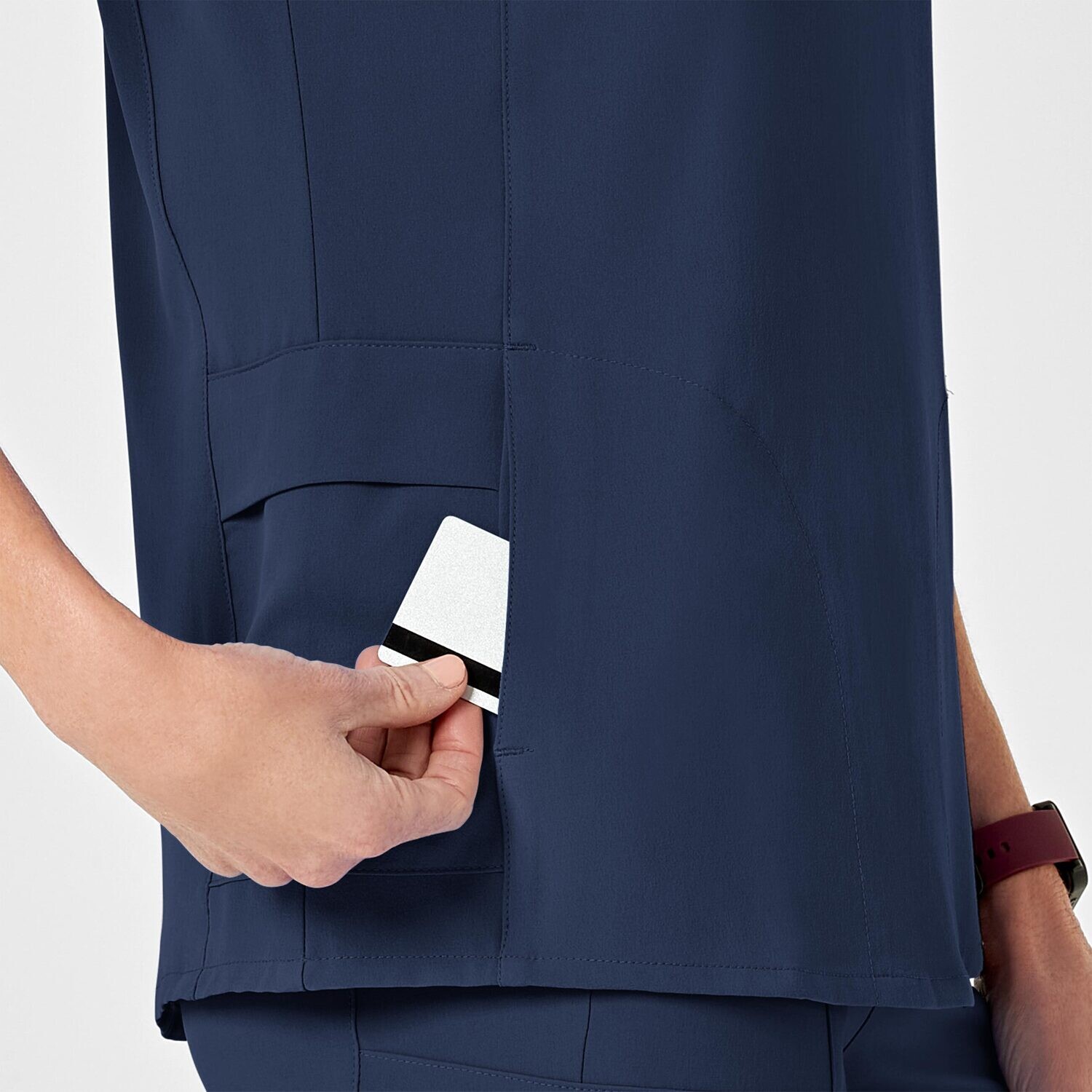 Casacca donna 6334 scollo a Y navy blue
