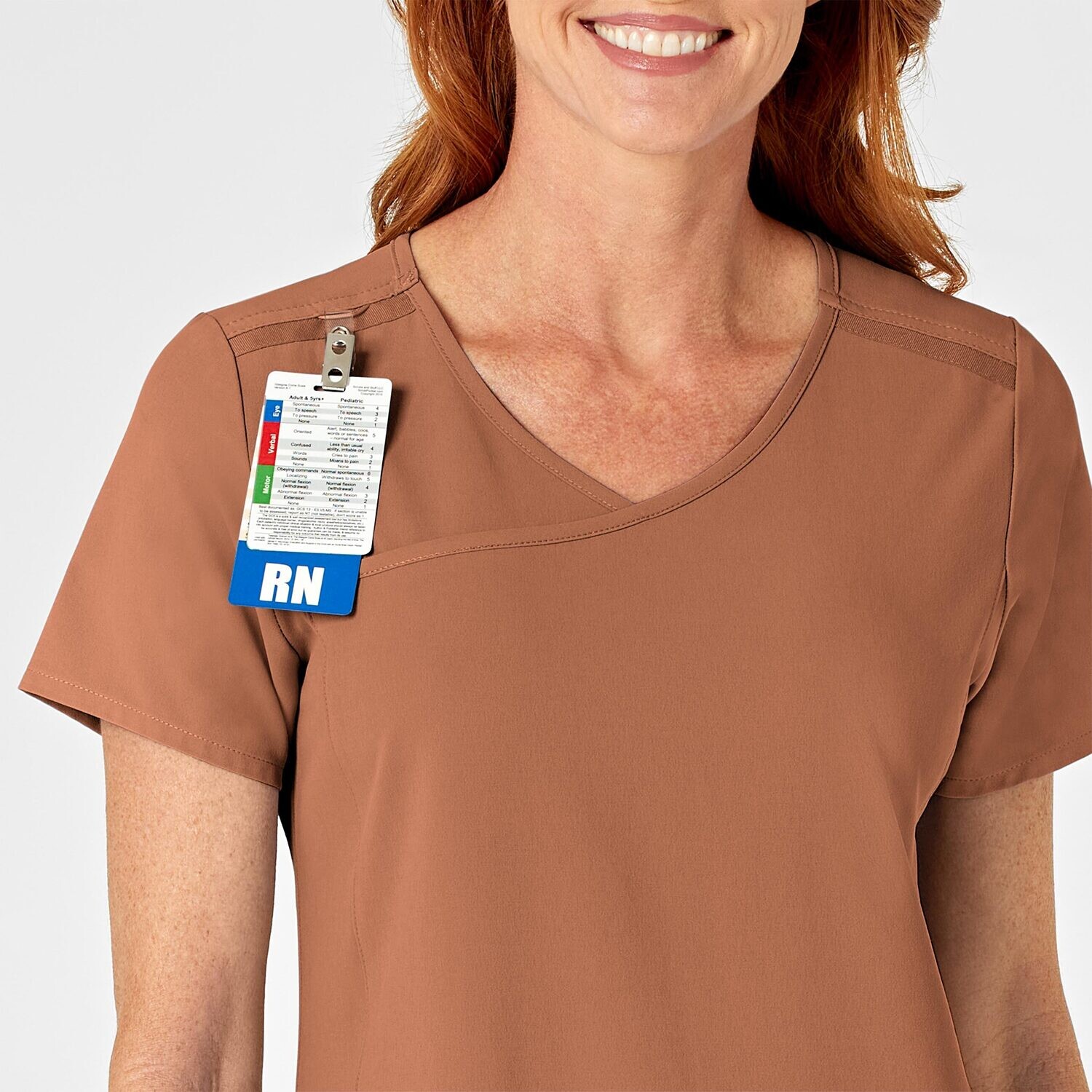 Casacca donna 6334 scollo a Y clay