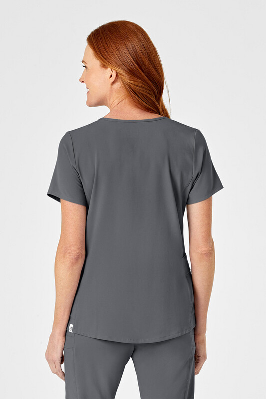 Casacca donna 6334 scollo a Y pewter