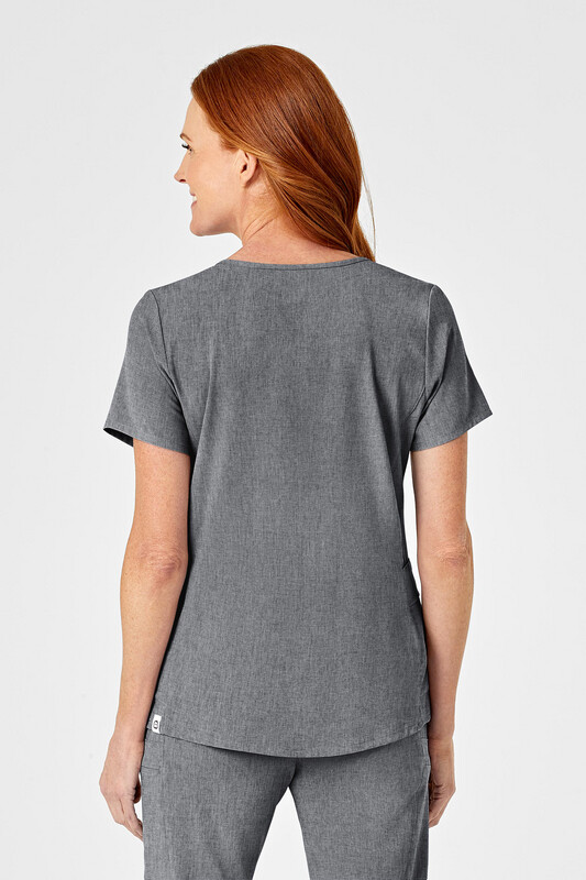 Casacca donna 6334 scollo a Y grey heather
