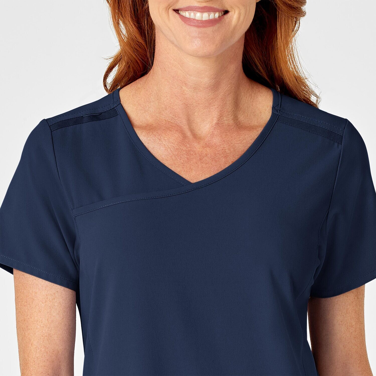 Casacca donna 6334 scollo a Y navy blue