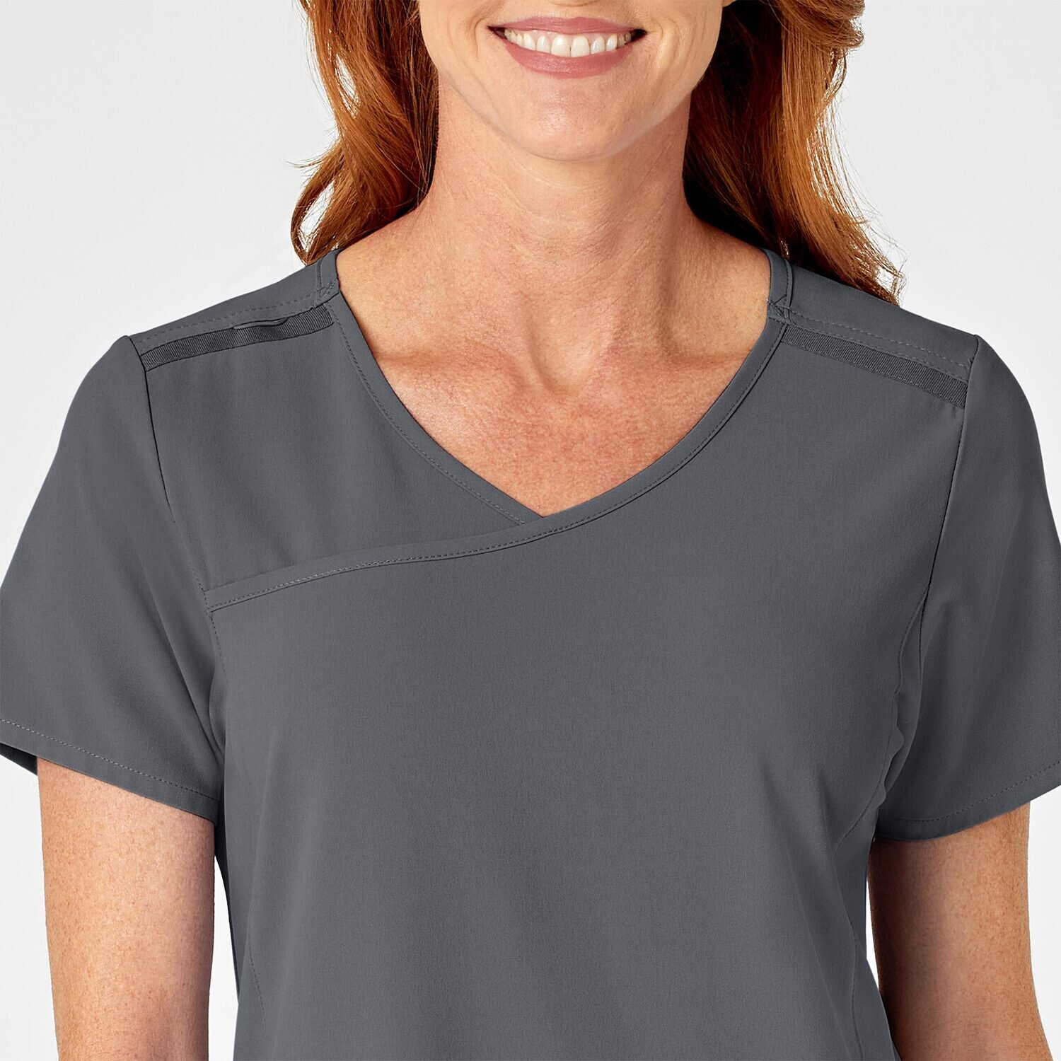 Casacca donna 6334 scollo a Y pewter