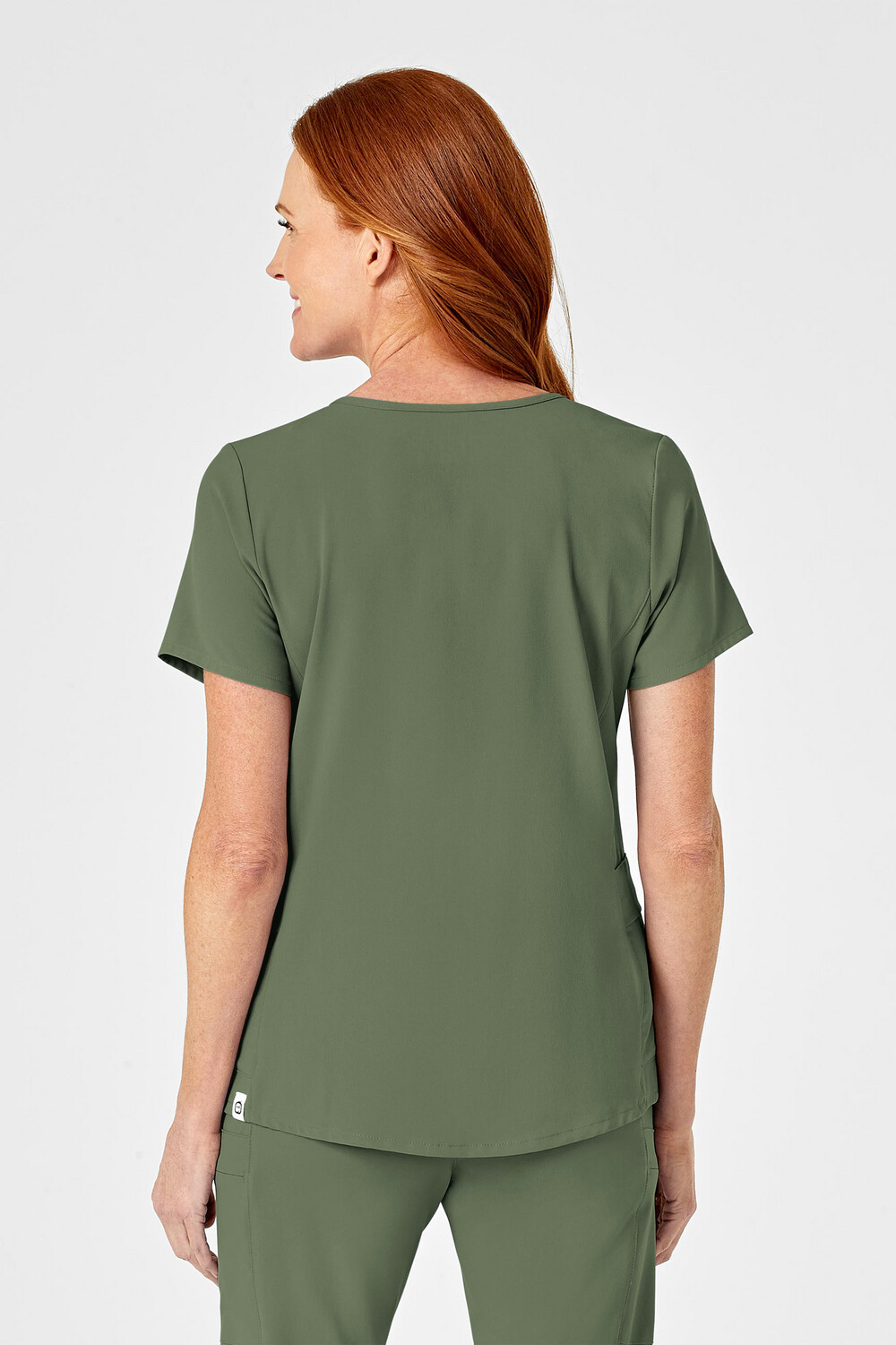 Casacca donna 6334 scollo a Y olive