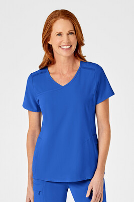 Casacca donna 6334 scollo a Y royal blue