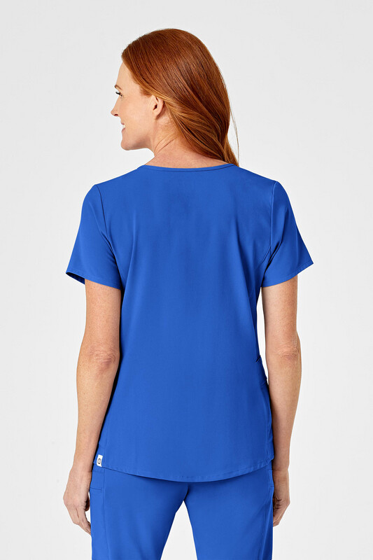 Casacca donna 6334 scollo a Y royal blue
