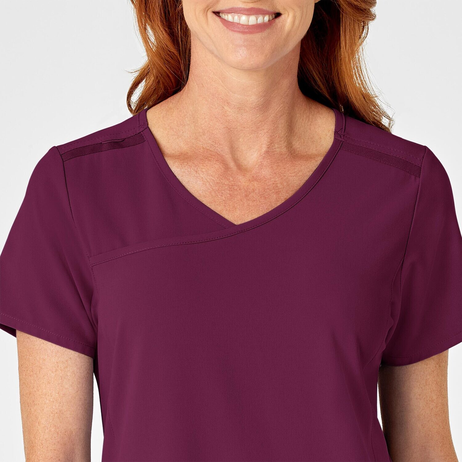 Casacca donna 6334 scollo a Y wine