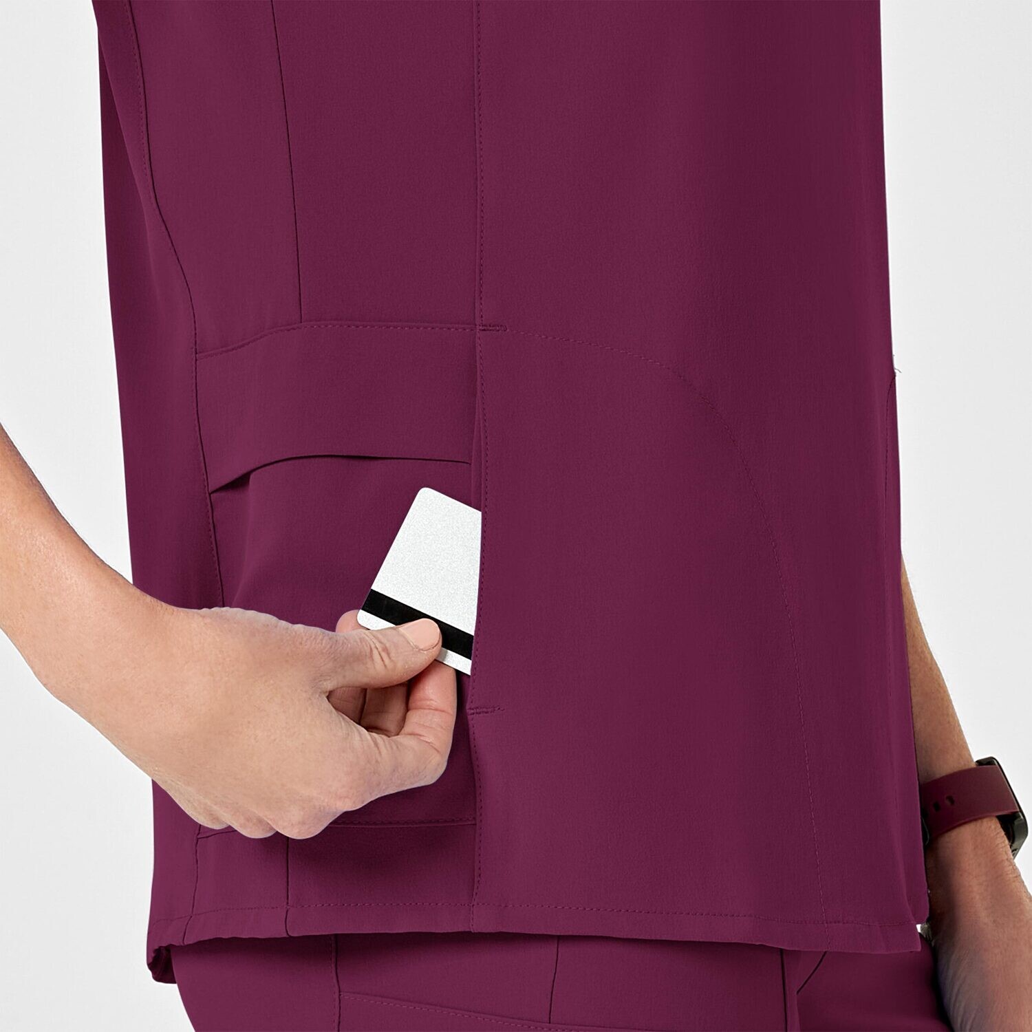 Casacca donna 6334 scollo a Y wine