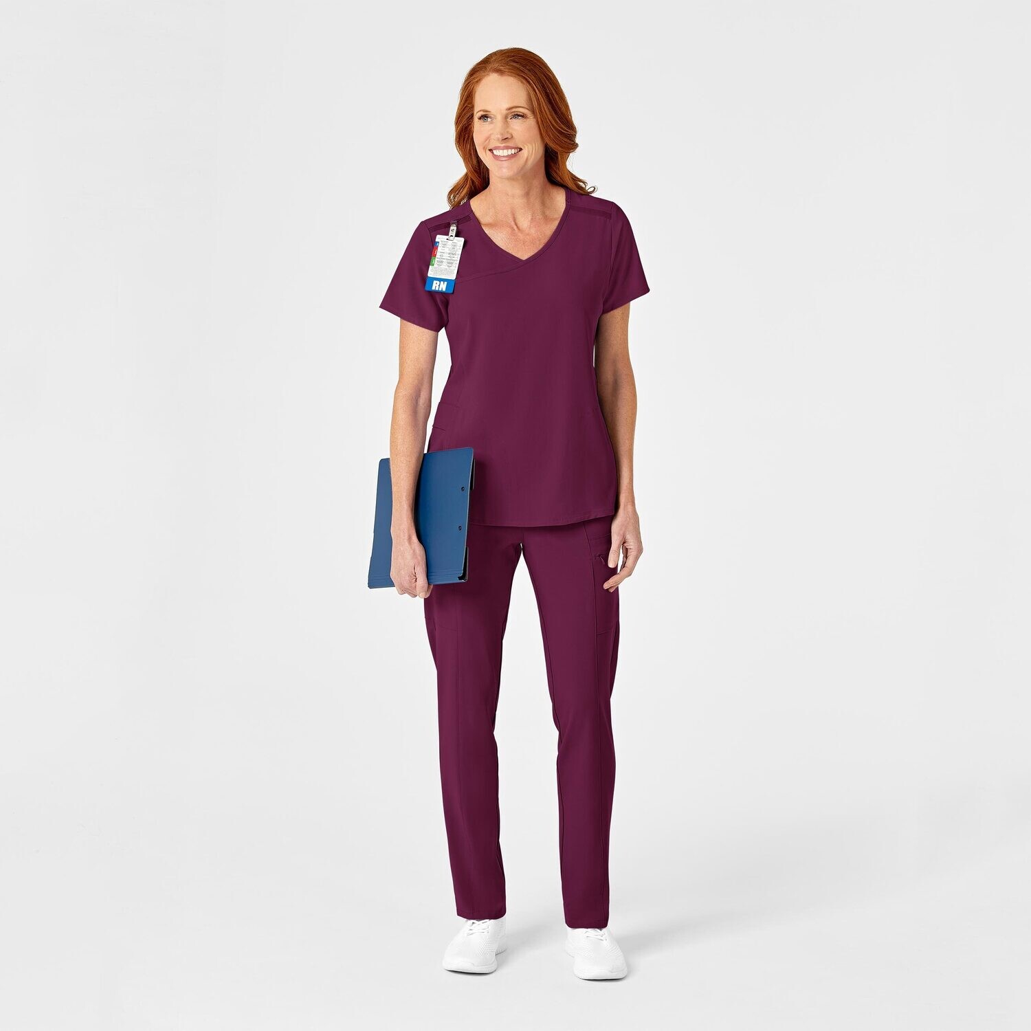 Casacca donna 6334 scollo a Y wine