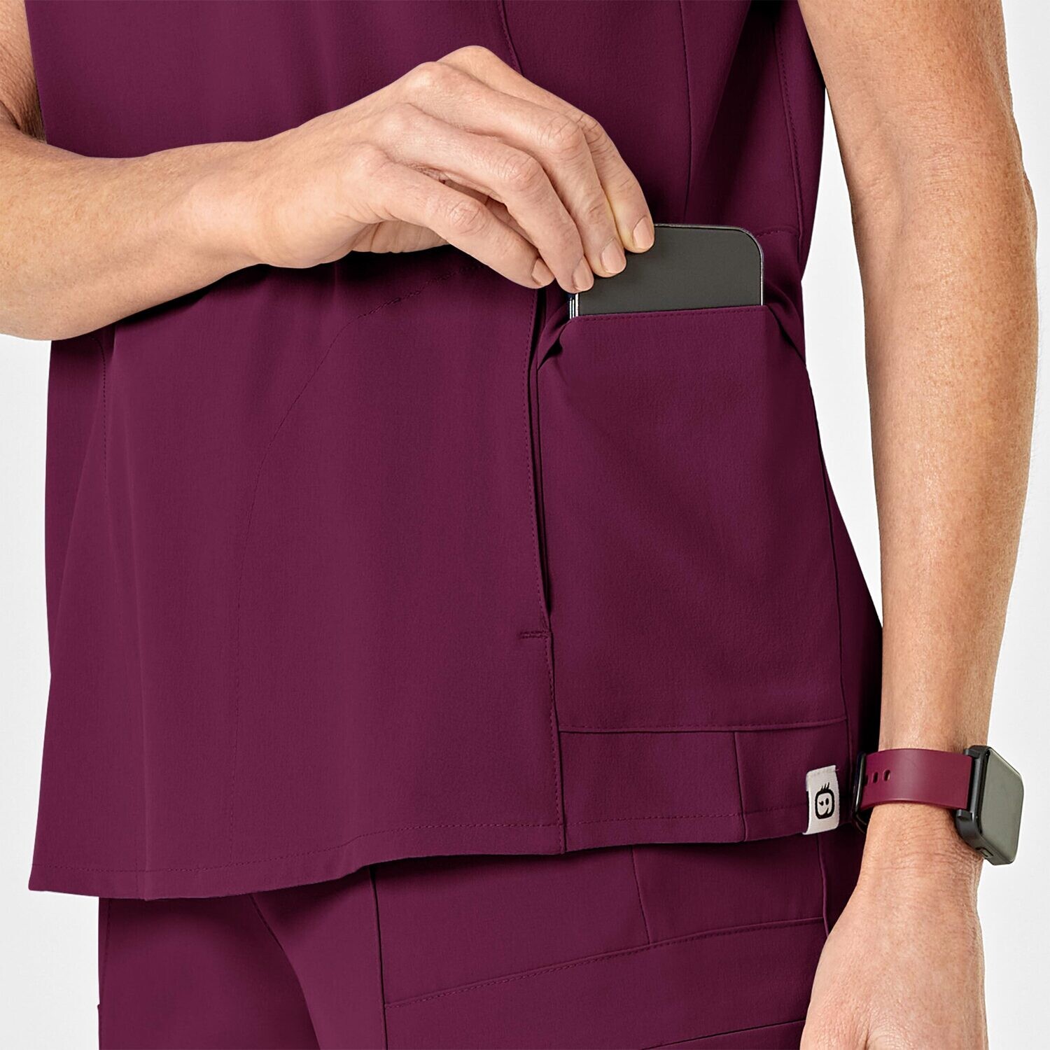Casacca donna 6334 scollo a Y wine