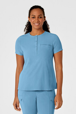 Casacca donna 6434 scollo alla coreana bay blue