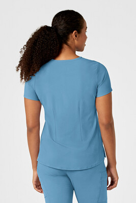 Casacca donna 6434 scollo alla coreana bay blue