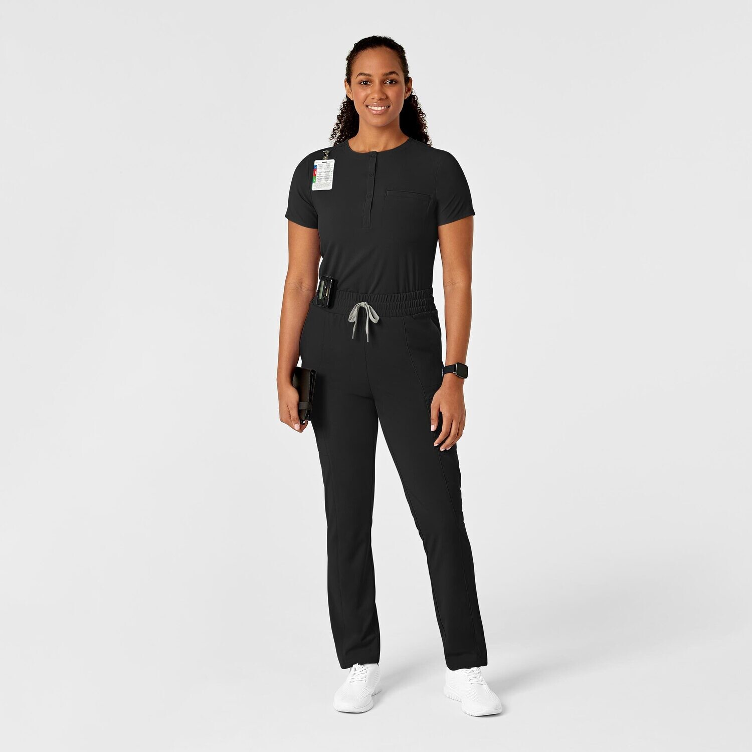 Casacca donna 6434 scollo alla coreana black