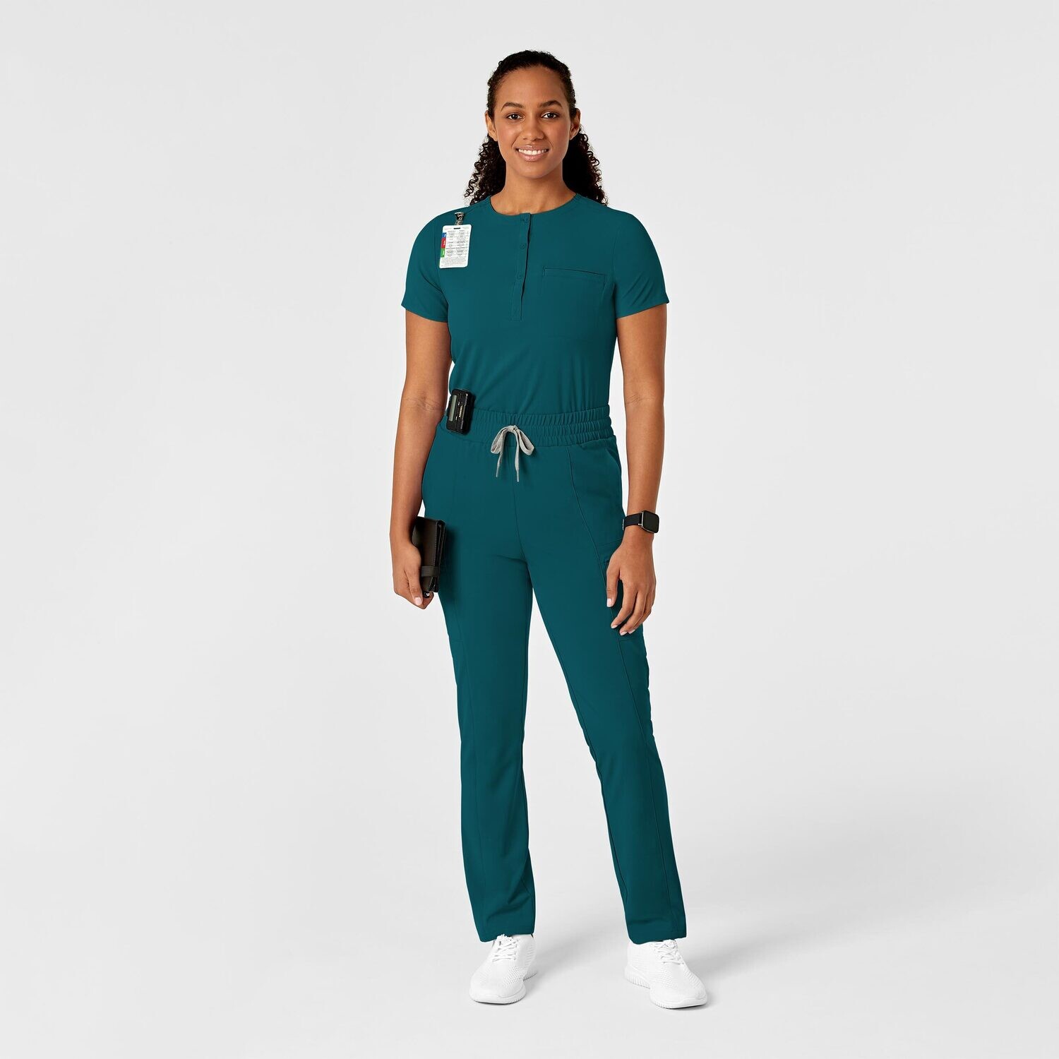 Casacca donna 6434 scollo alla coreana caribbean blue