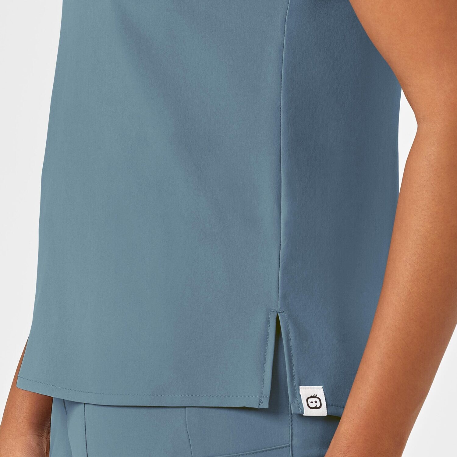 Casacca donna 6434 scollo alla coreana elemental blue