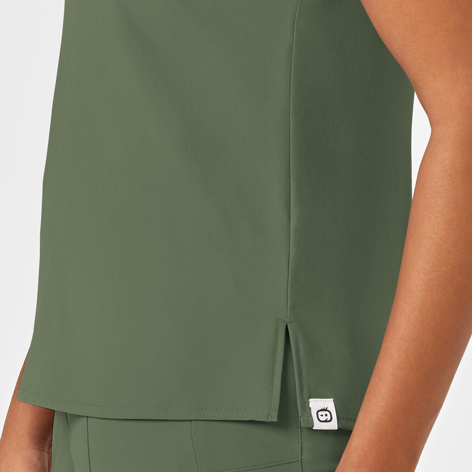 Casacca donna 6434 scollo alla coreana olive